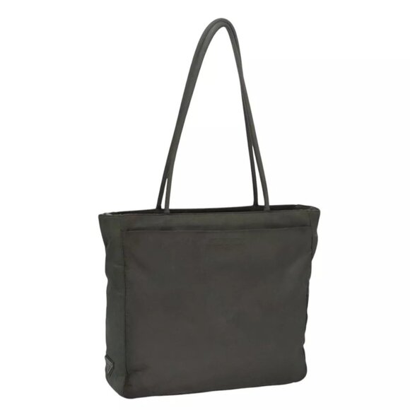 PRADA Tote Bag Nylon Gray Auth - Picture 1 of 16